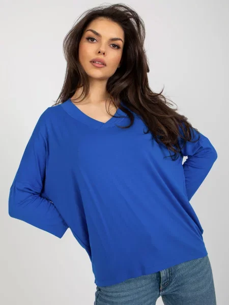 Bluză Fashionhunters albastru