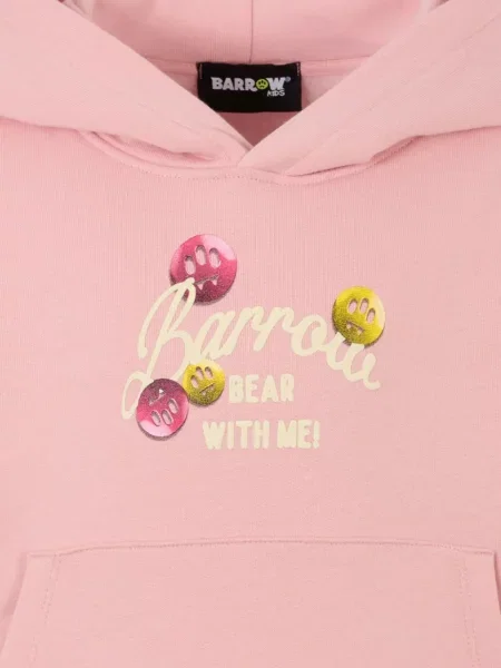 Bluza z kapturem dziecięca Barrow różowa
