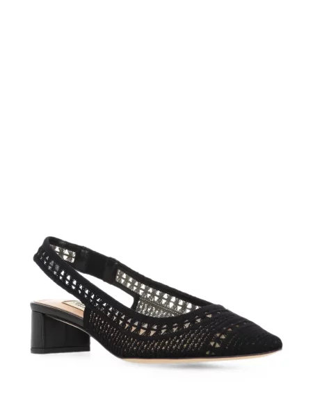 Pantofi cu toc Arteana plasă slingback negru