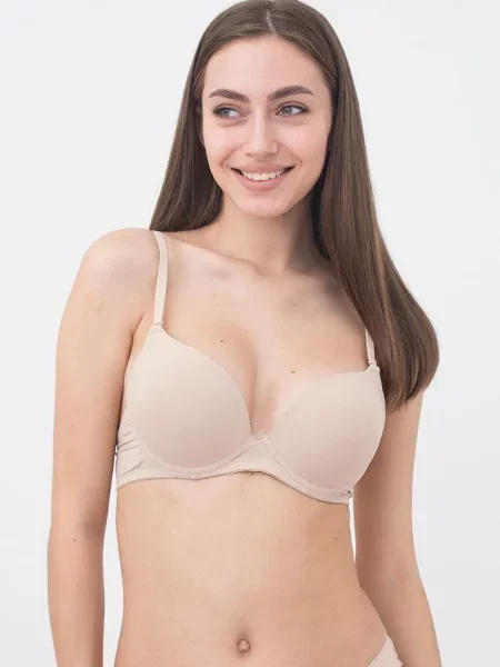 Бюстгальтер Giulia из микрофибры бежевый