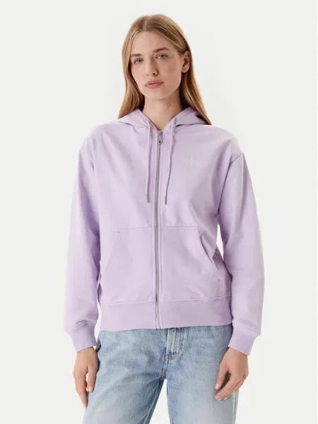 Calvin Klein Jeans Bluza Monologo fioletowy