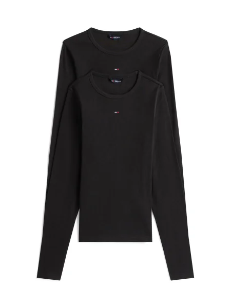 Tommy Jeans Tricou ESSENTIAL' negru