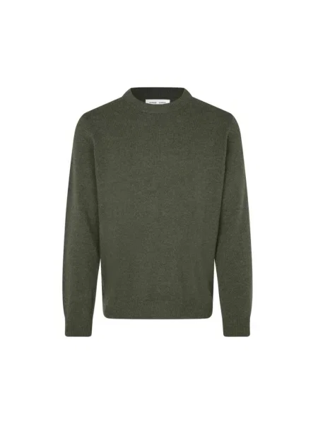 Dzianinowy sweter Samsoe Samsoe zielony