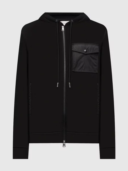 Спортивна куртка з логотипом Moncler чорна