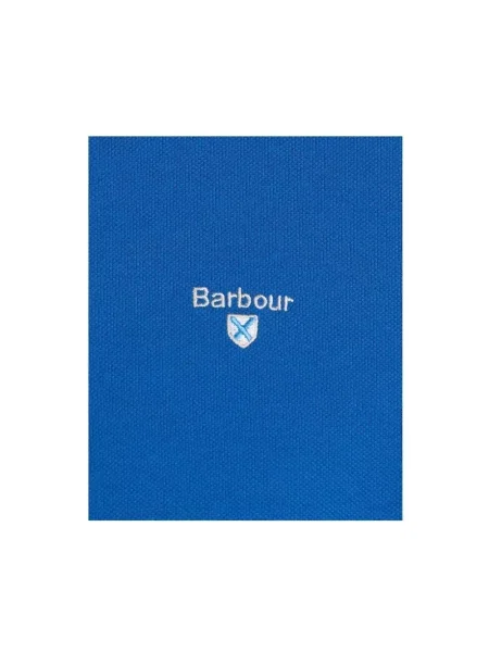 Koszulka polo Barbour niebieska