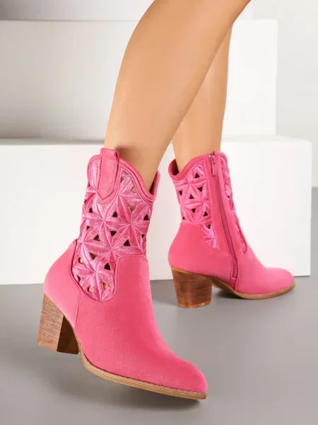 Botine Sarori Fucsia roz