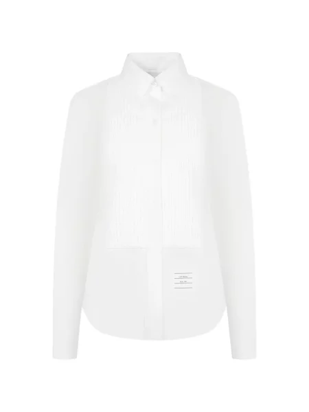 Cămașă Thom Browne plisată alb