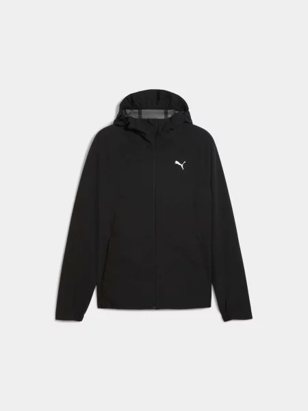 Демісезонна куртка PUMA M Run Raincell Jacket комбінований верх чорний