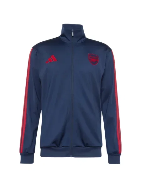 Lung geacă cămașă Adidas cu broderie alergare alb