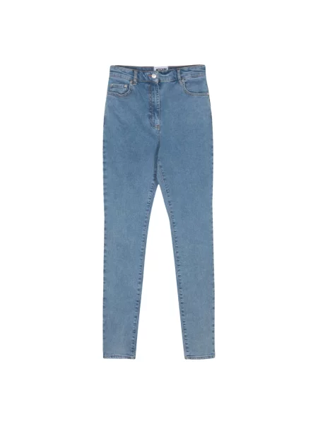 Skinny jeansy skinny Moschino casual niebieskie