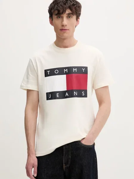 Tommy Jeans T-shirt beżowa