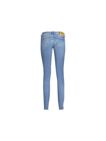 Skinny jeansy skinny Calvin Klein niebieskie