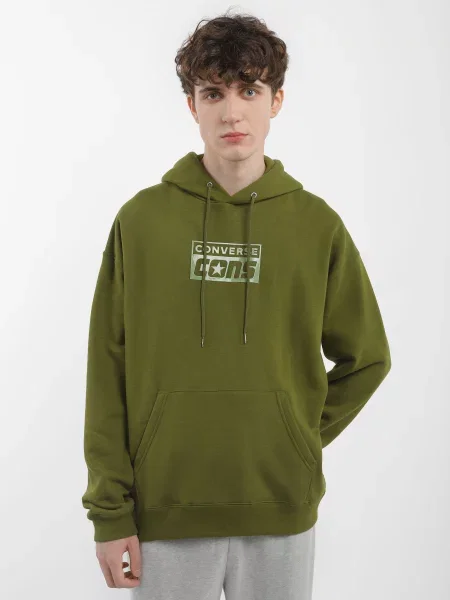 Худі CONVERSE Cons оливковий бавовна/поліестер