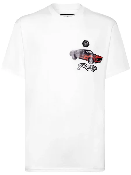 Tricou Philipp Plein alb