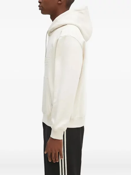 Welurowa koszulka Adidas w paski zielona