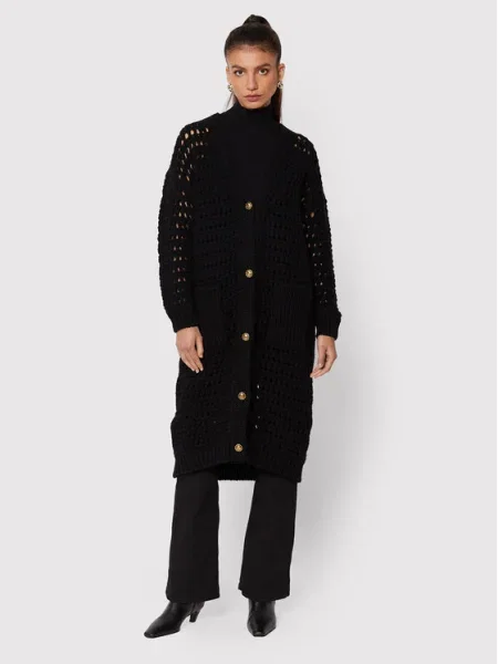 Pinko Cardigan Mimosa negru