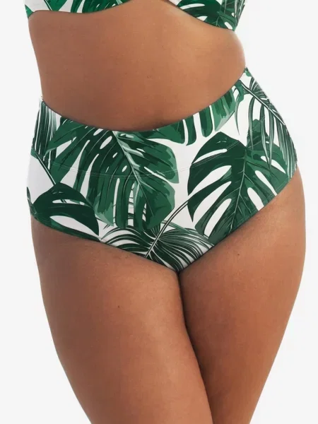 SugarShape Bikinové nohavičky Monaco smaragdová biela