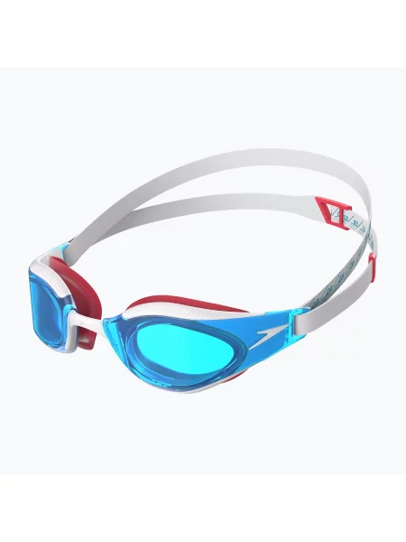 Okulary do pływania Speedo Fastskin Hyper Elite white/bolt/radiant red białe