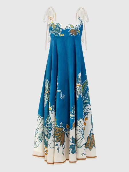 Сарафан Luda з льону Alemais синій