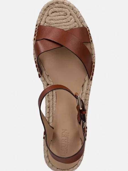 Кожаные эспадрильи Lauren Ralph Lauren на платформе