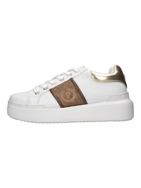 Sneakersy Pollini skórzane białe