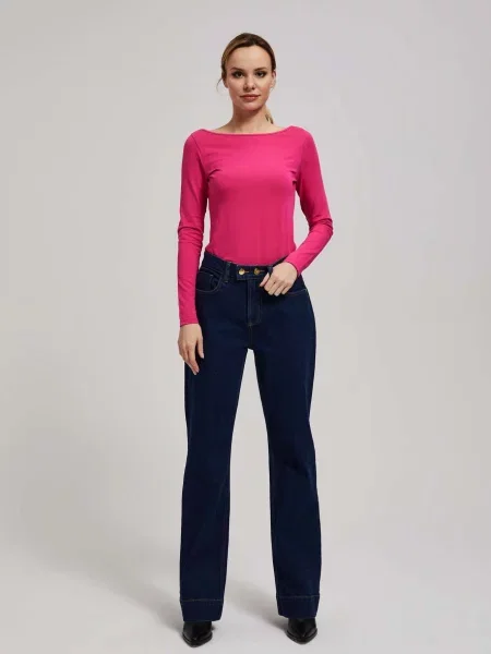 Blugi cu picior larg Marisse negru