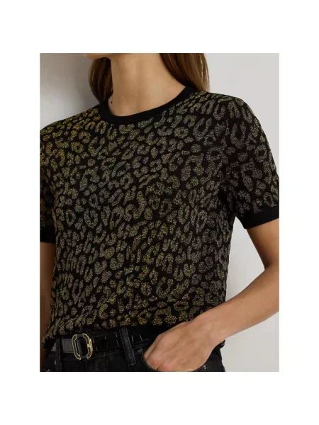 Sweter Ralph Lauren z krótkim rękawem czarny