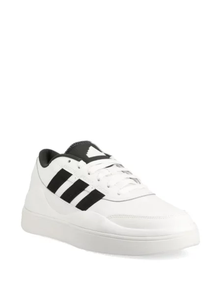 Бягане топ Adidas изрязани с принт бяло