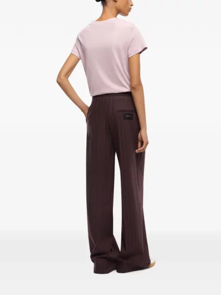 Pantaloni Pinko din dantelă roșu
