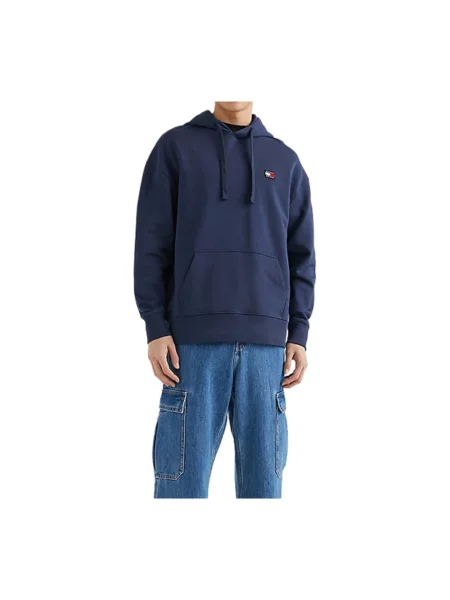 Bluza z kapturem Tommy Hilfiger niebieska