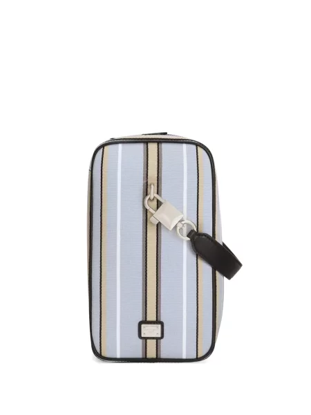 Geantă Dolce & Gabbana din jacard albastru
