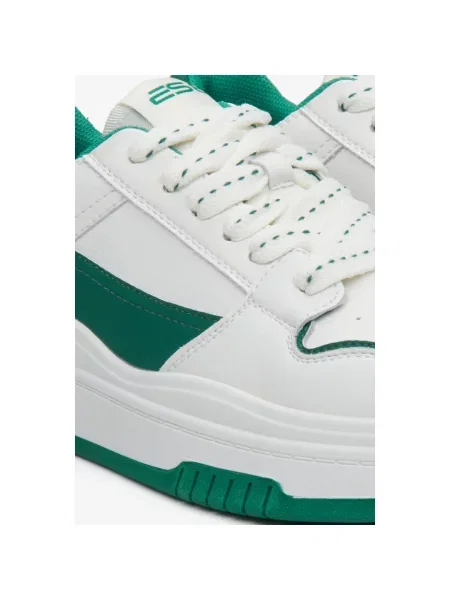 Кожаные кеды Es8 зеленые