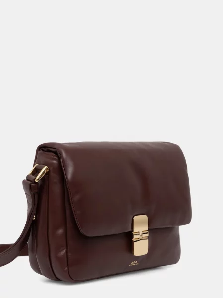 A.P.C. сумка крос-боді шкіряна sac grace soft