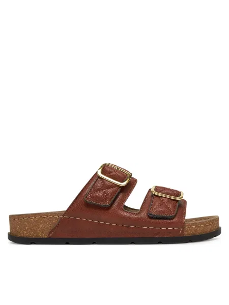 Papucs Scholl Bora 2 Straps barna