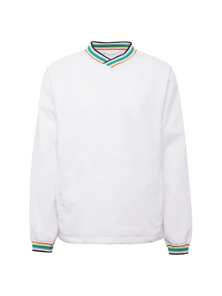 Urban Classics Přechodná bunda aqua modrá / pastelově žlutá / zelená bílá