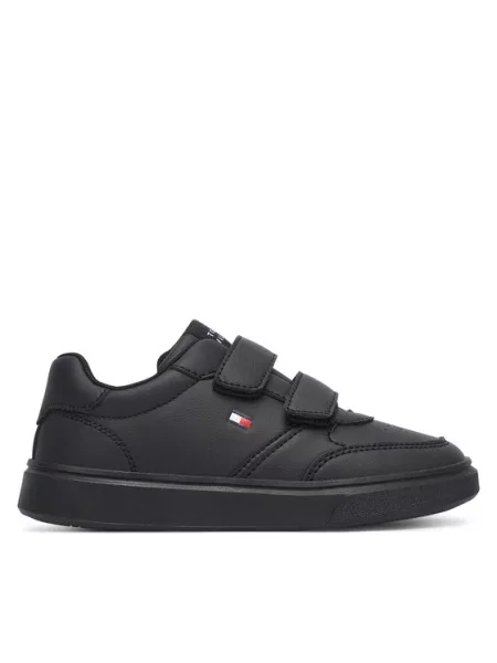Superge Tommy Hilfiger Low Cut Velcro Sneaker M črna