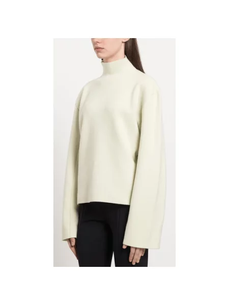 Sweter z golfem The Row z kaszmiru do golfa żółty
