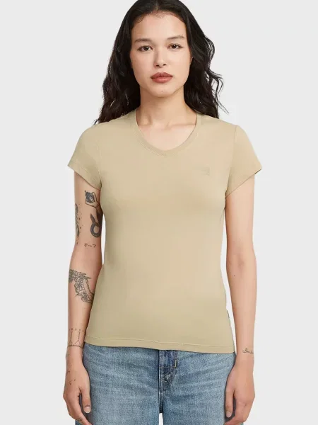 Футболка G-star Raw бежевая