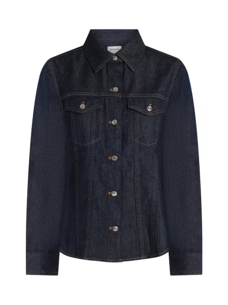 Calvin Klein Jeans cămașă de blugi Trucker Bleumarin albastru