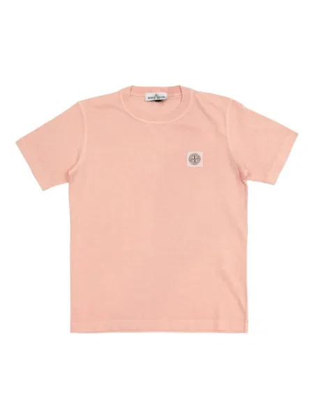 Koszulka dziecięca Stone Island różowa