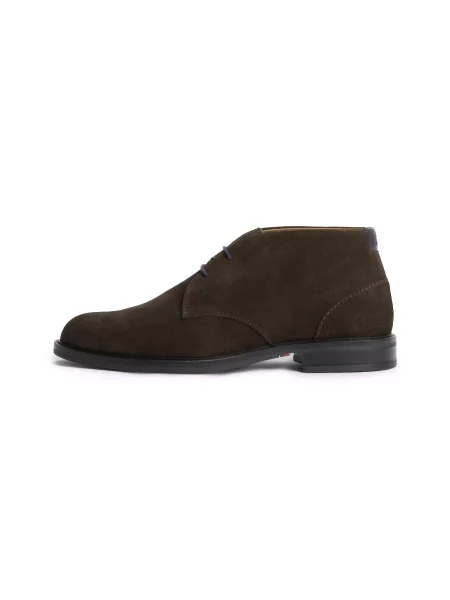 TOMMY HILFIGER Botine Chukka CORPORATE închis maro