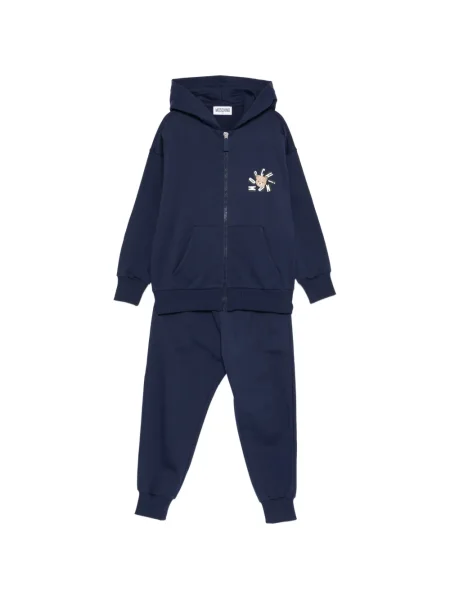 Bluza z kapturem dziecięca Moschino niebieska