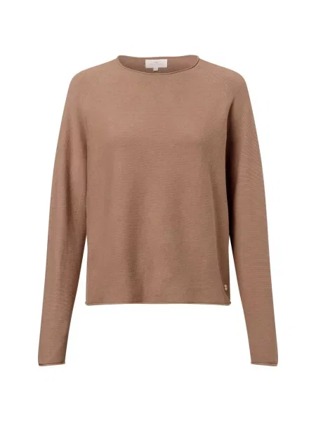 Fynch-Hatton Sweter Kobiety jednolity M brązowy