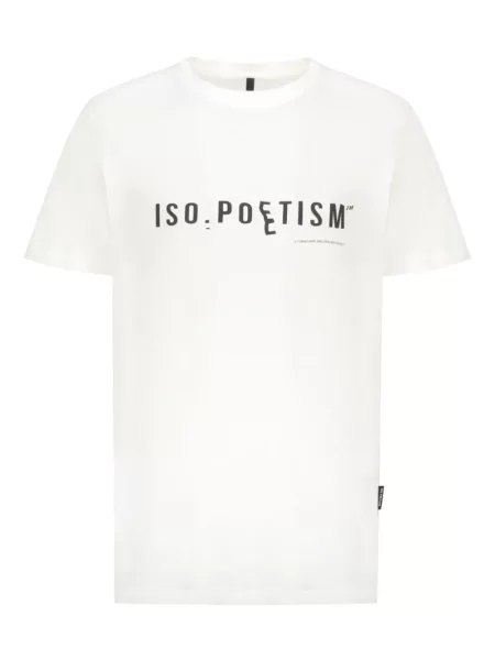 Raštuotas marškinėliai Iso.poetism balta