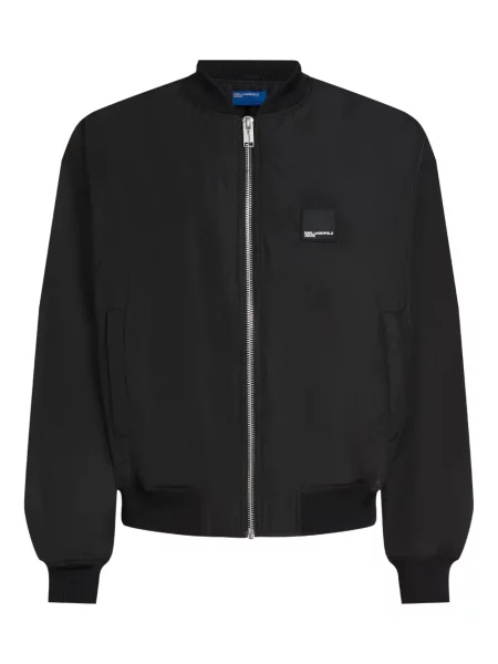 Geacă de blugi Karl Lagerfeld Jeans negru