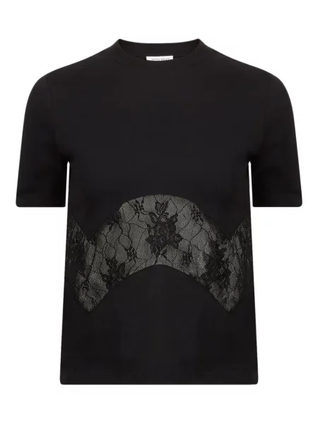 Tricou Nina Ricci din dantelă negru