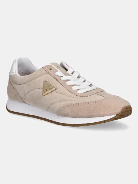 Guess sneakersy zamszowe beżowy