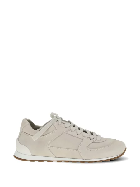 Sneakerși Brunello Cucinelli cu șireturi din dantelă
