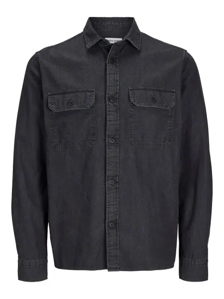 JACK & JONES Cămașă JJETRAVIS denim negru