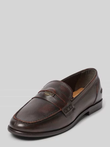Loafersy z naturalnej skóry ze skóry bydlęcej model Fiona 7' Marc O'polo